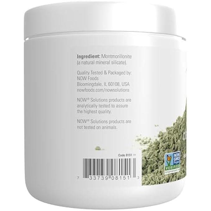 now SOLUTIONS, EUROPEAN CLAY POWDER, PURE POWDER FOR A DETOX FACIAL CLEANSING MASK, 14-OUNCE - Image 2